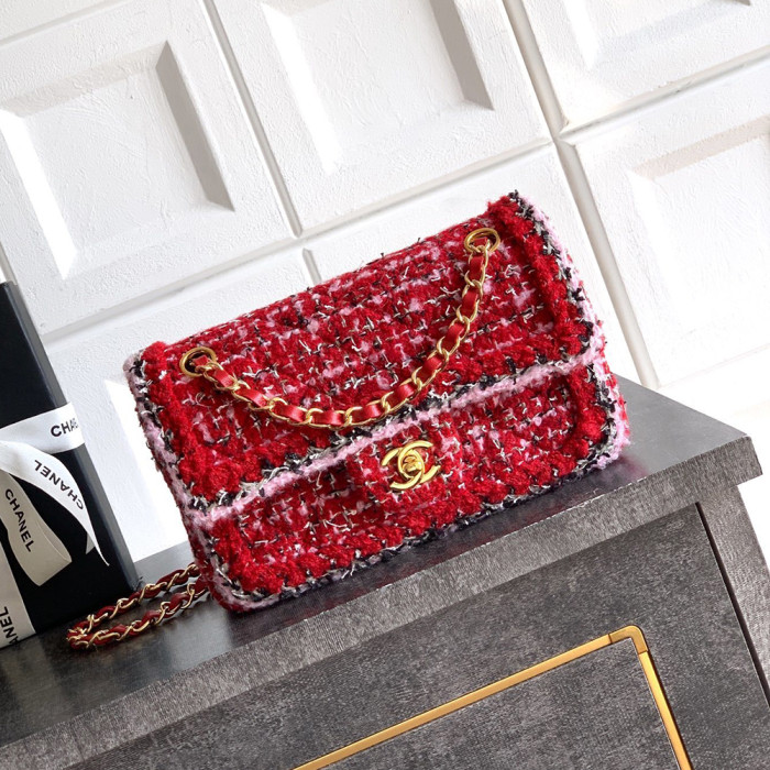 Chanel 20 23 25cm CF Cashmere Cossbody Designer Bags Classic Diamond Pattern Flap Bag Top Quailty