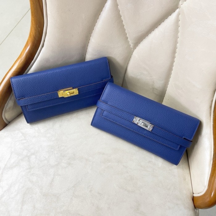 Hermes 20cm Kelly Bag Lychee Patters Wallet Designer Bags ID Card Bag 