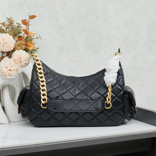 Chanel 30cm Classic Diamond Pattern Hobo Designer Luxury Handbags Purse Designer Bags No Box