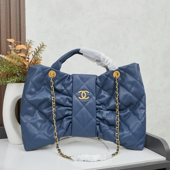 Chanel 40cm Classic Diamond Pattern Bowknot Designer Luxury Handbags Purse Designer Bags