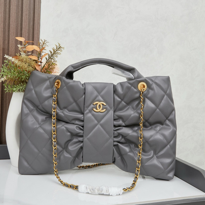Chanel 40cm Classic Diamond Pattern Bowknot Designer Luxury Handbags Purse Designer Bags
