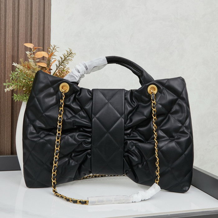 Chanel 40cm Classic Diamond Pattern Bowknot Designer Luxury Handbags Purse Designer Bags