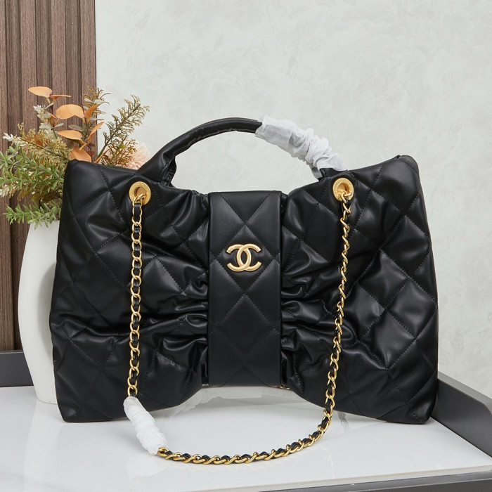 Chanel 40cm Classic Diamond Pattern Bowknot Designer Luxury Handbags Purse Designer Bags