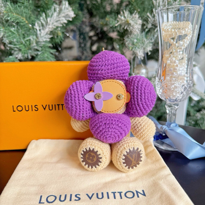 Louis Vuitton Vivienne Sunflower Baby Knitted Doll Keychain Pendant