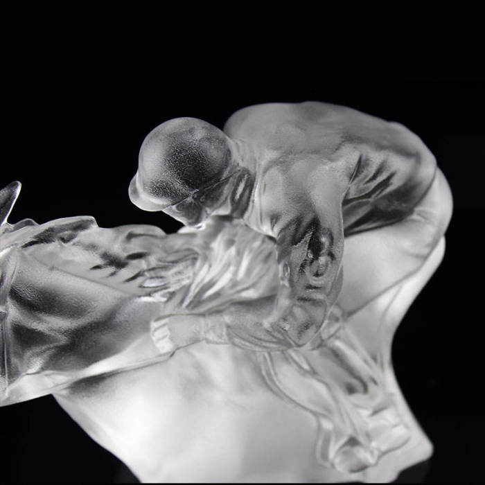 new crystal LIULI horse sculpture home decoration horsesy ornament Glass Art Sculpture