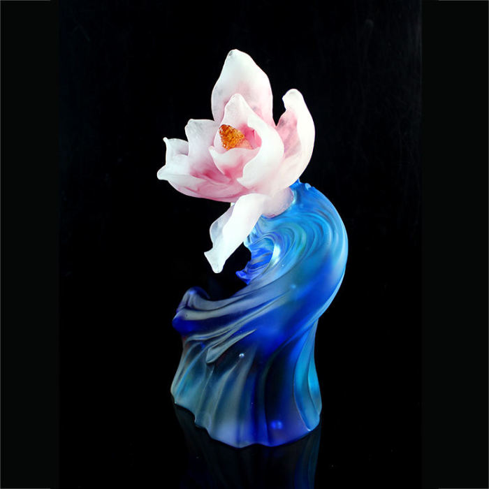 Folk Art Crafts Office Decoration Ornaments With Flower For Gifts