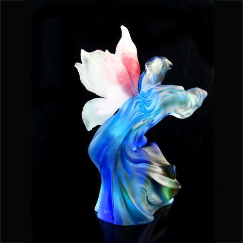 Folk Art Crafts Office Decoration Ornaments With Flower For Gifts