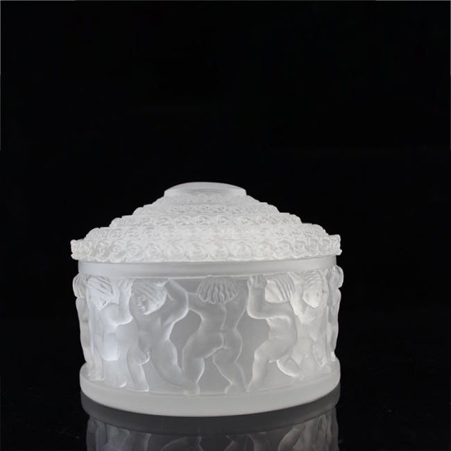 New Design Folk Art Liuli Jewelry Box-Angel Crafts Suitable For Pacing Necklaces