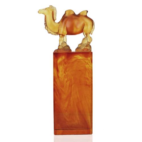 crystal liuli crafts Camel decorative ornaments glass home decoration art