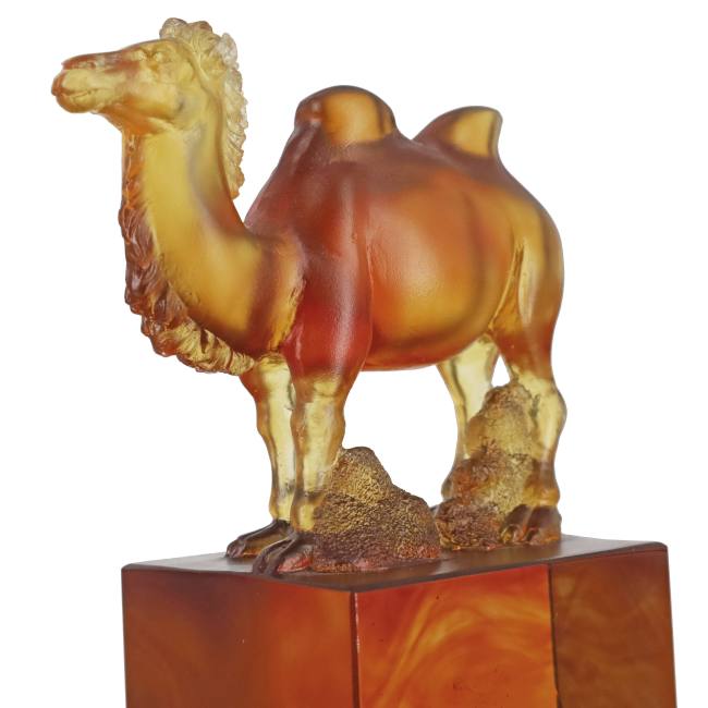 crystal liuli crafts Camel decorative ornaments glass home decoration art