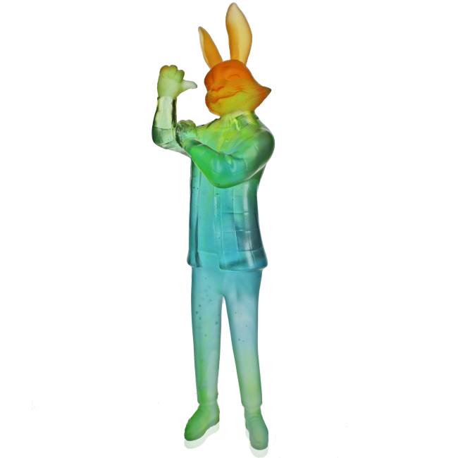 crystal liuli crafts rabbit trophy decorative ornaments glass home decoration art