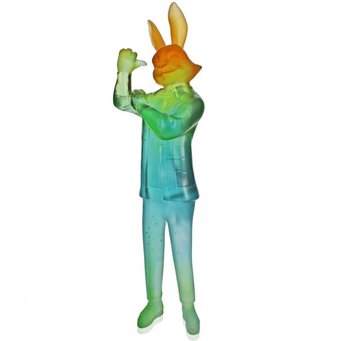 crystal liuli crafts rabbit trophy decorative ornaments glass home decoration art