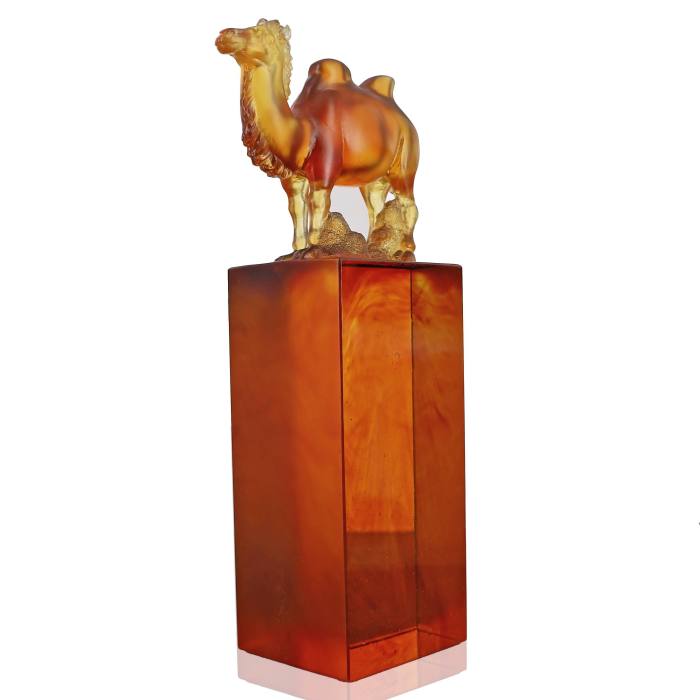 crystal liuli crafts Camel decorative ornaments glass home decoration art
