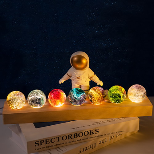 Wholesale latest design crystal craft dragon glass ball with LED lighting base(10pcs)