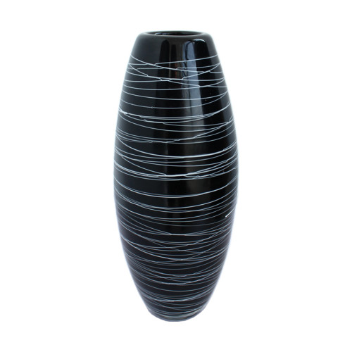 Luxury handmade modern black vase for home decor(10 pcs)