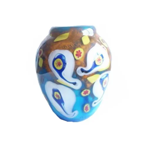 Colorful murano glass mouth-blown vase(10 pcs)