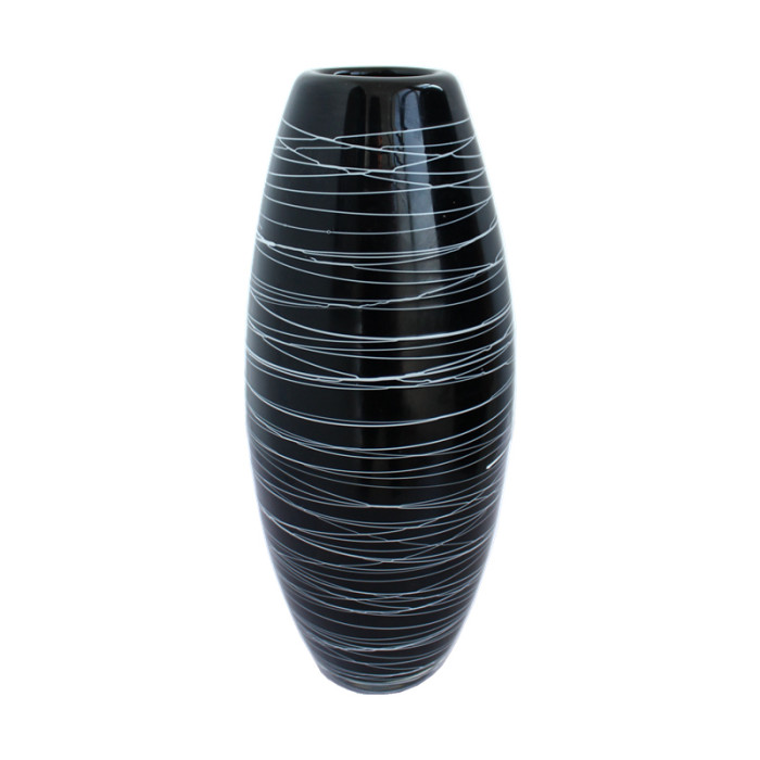 Luxury handmade modern black vase for home decor(10 pcs)