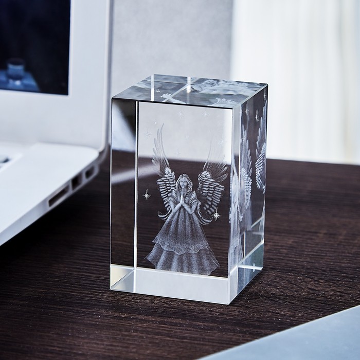 Wholesale Pujiang 3D laser engraving K9 crystal crafts wedding glass cubes design inside(10pcs)