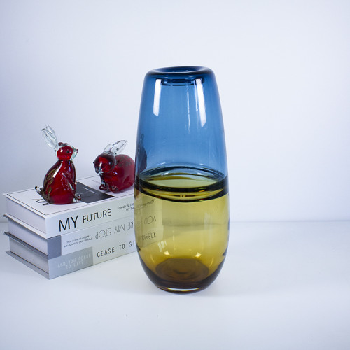 Modern design luxury Murano colored tall glass vase for home decoration(10 pcs)