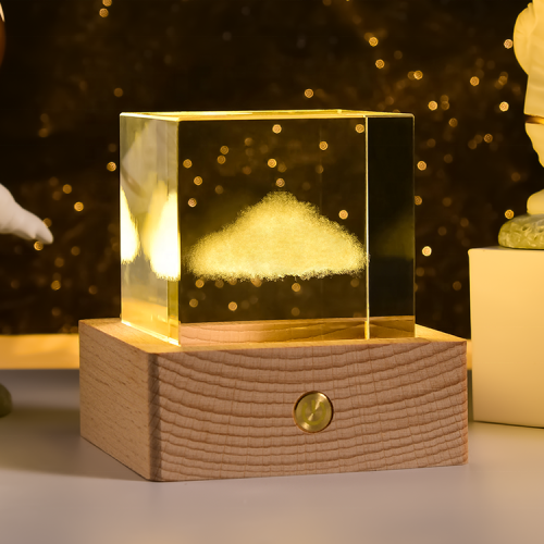 Factory price 3D laser engraved crystal blank cube for home decoration(10pcs)