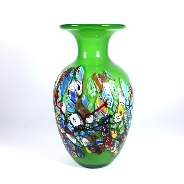 Color green Murano glass vase(10 pcs)