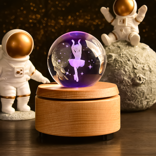 Nordic style K9 grade laser engraved crafted crystal glass ball light lamp(10pcs)