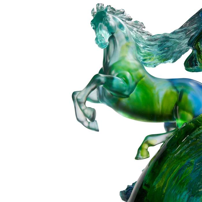 LIULI Crystal Art Horse Sculpture Accomplished