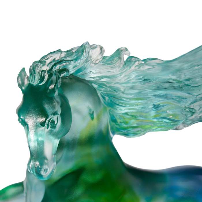LIULI Crystal Art Horse Sculpture Accomplished