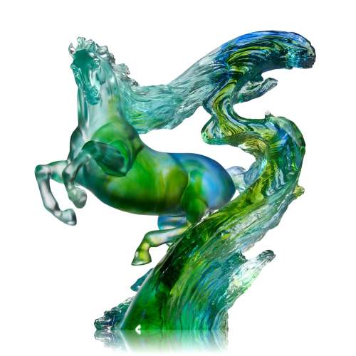 LIULI Crystal Art Horse Sculpture Accomplished