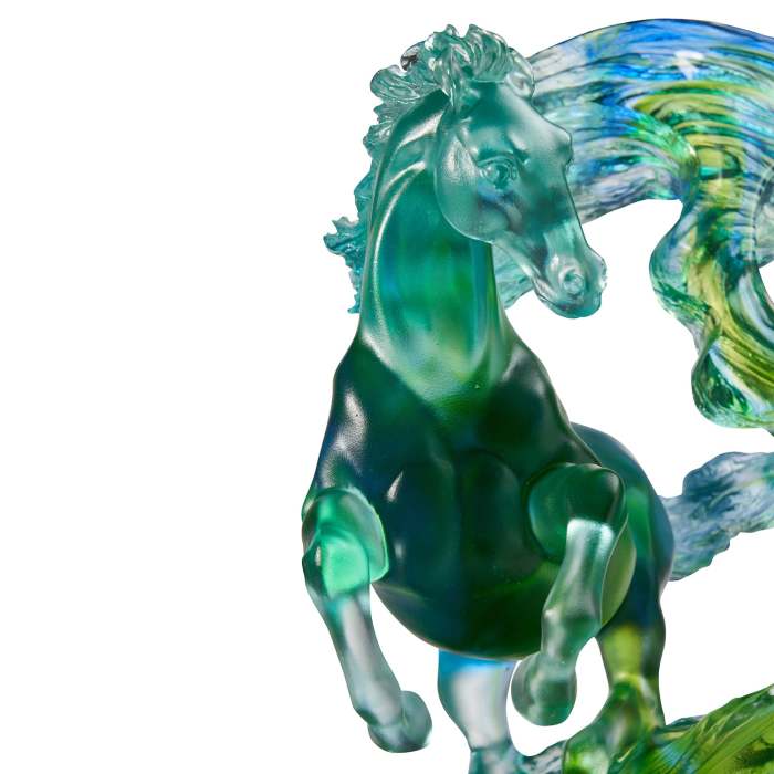LIULI Crystal Art Horse Sculpture Accomplished