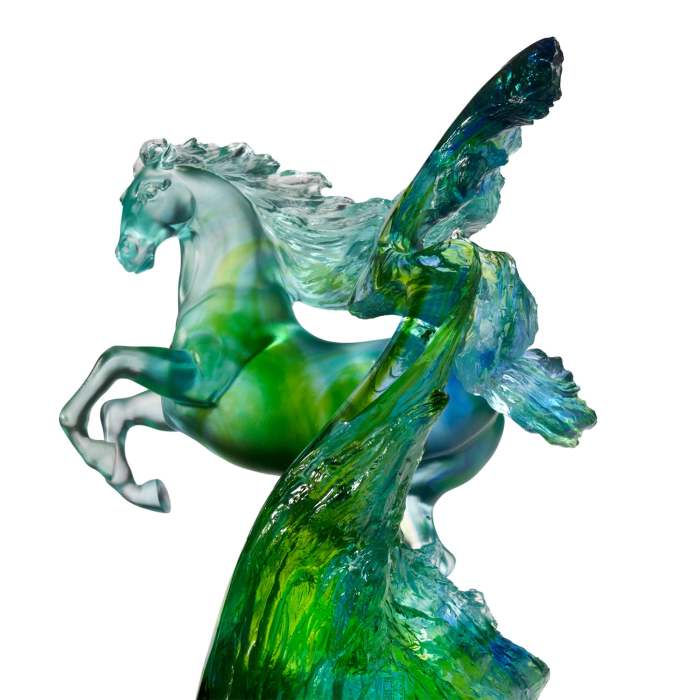 LIULI Crystal Art Horse Sculpture Accomplished