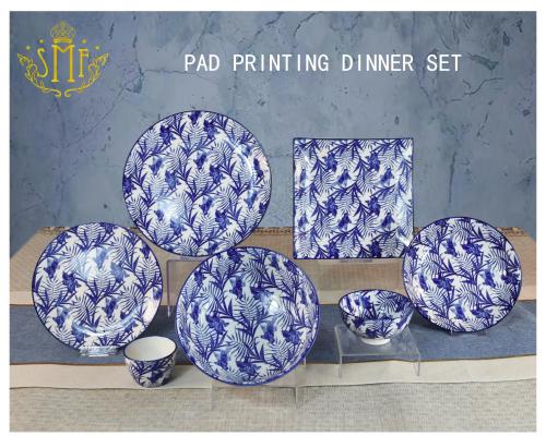 Eco Friendly Ceramic Dinner Set Table Service Restaurant Catering Food Dinnerware Set Lead free Bowls Cadium free Plate