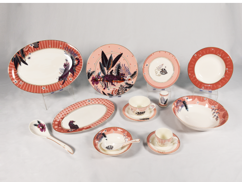 New Design Ceramic Dinnerware Set Tableware Plates, Bowls and Cup and Saucer Set