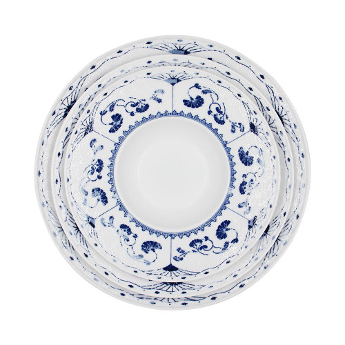 Traditional Qinghua Porcelain Soup Bowl with Underglazed Decal Design LFGB FDA Food Safe High Quality Dining Bowls