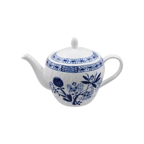520ml 850ml Tea Pot with Lid Blue White Porcelain Factory Wholesale European Style Onions Pattern Dinner Tableware Set Ceramic