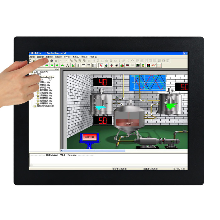 10.4 Inch Industrial monitor, Buckle Embedded,Resolution 1024x768