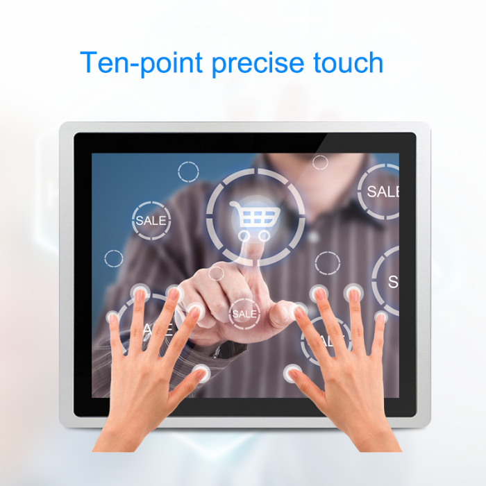 12.1 Inch industrial monitor, Waterproof front panel, Capacitive touch，Resolution 1024x768