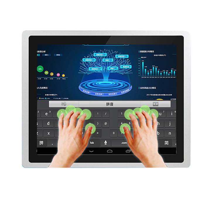 19 Inch industrial monitor, Waterproof front panel, Capacitive touch，Resolution 1280x1024