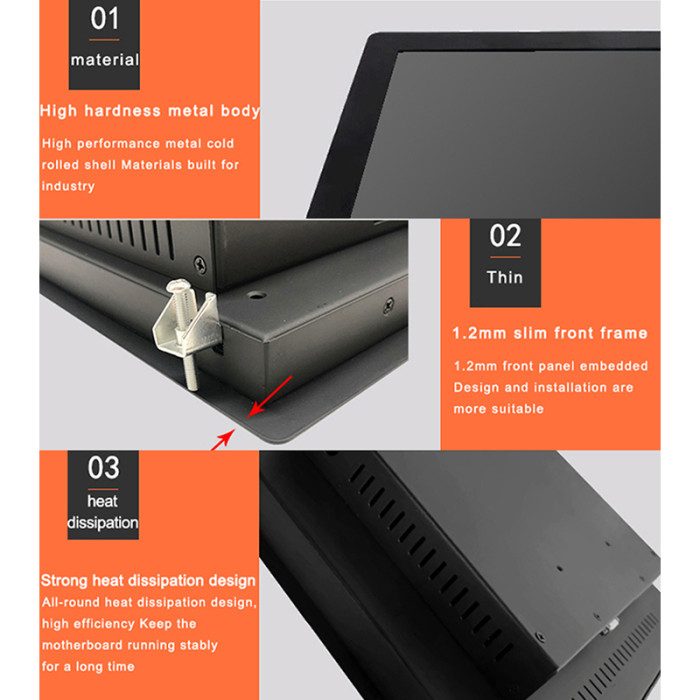 8.4 Inch Industrial monitor, Buckle Embedded,Resolution 800x600
