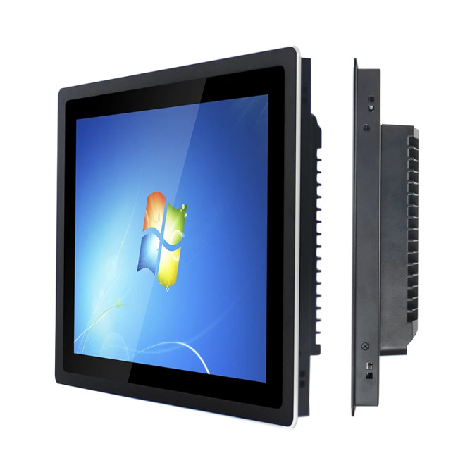 12.1 Inch fully enclosed industrial monitor, Front panel waterproof, Resistive/Capacitive touch, Resolution 1024x768
