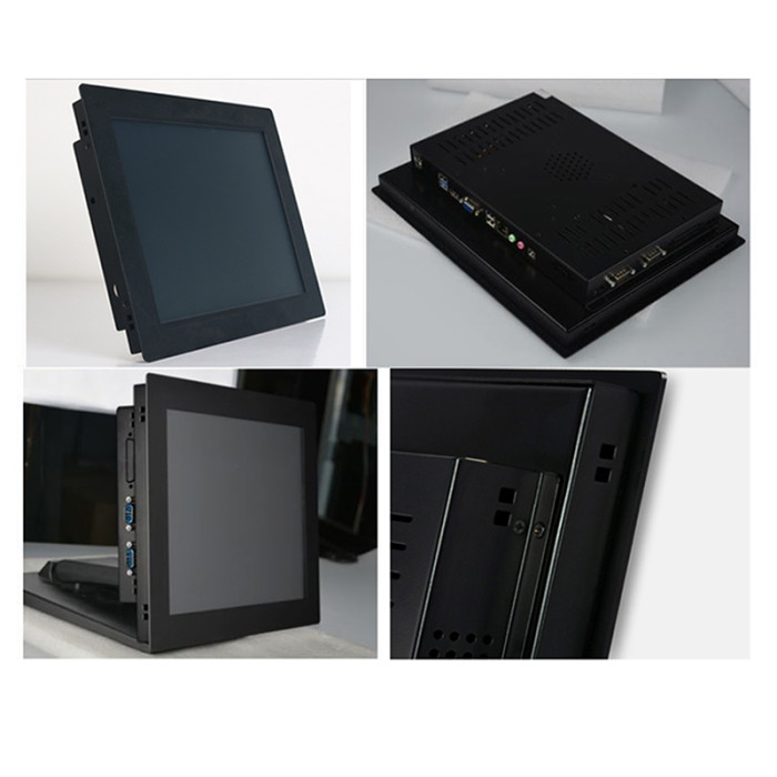 14 Inch buckle embedded industrial mini computer all-in-one pc with resistive touch screen panel pc for win10 Pro 1366x768