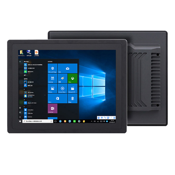 19 Inch fully enclosed industrial monitor, Front panel waterproof, Resistive/Capacitive touch, Resolution 1280x1024