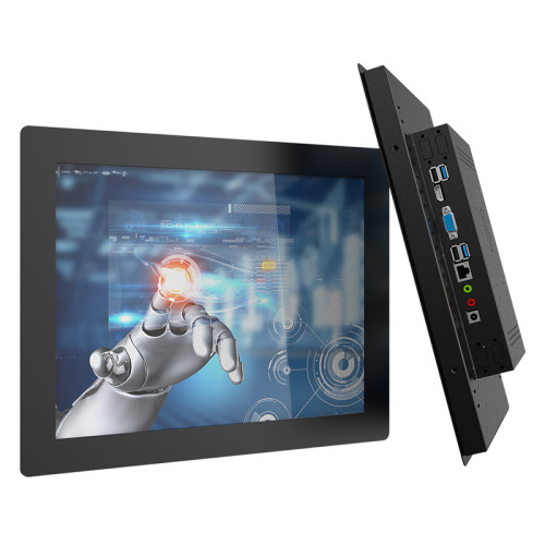17.3 Inch industrial all-in-one panel PC with resistive touch screen mini computer WiFi RS232 COM for win10 Pro 1366x768
