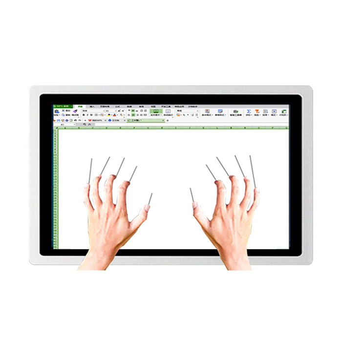 21.5 Inch industrial touch computer all-in-one pc panel capacitive touch screen WiFi RS232 COM 1920x1080