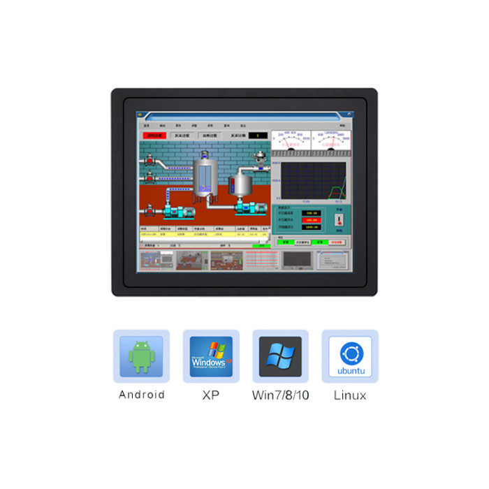 17 Inch Industrial control computer industrial all in one pc with capacitive touch screen built in wireless WiFi 1280x1024