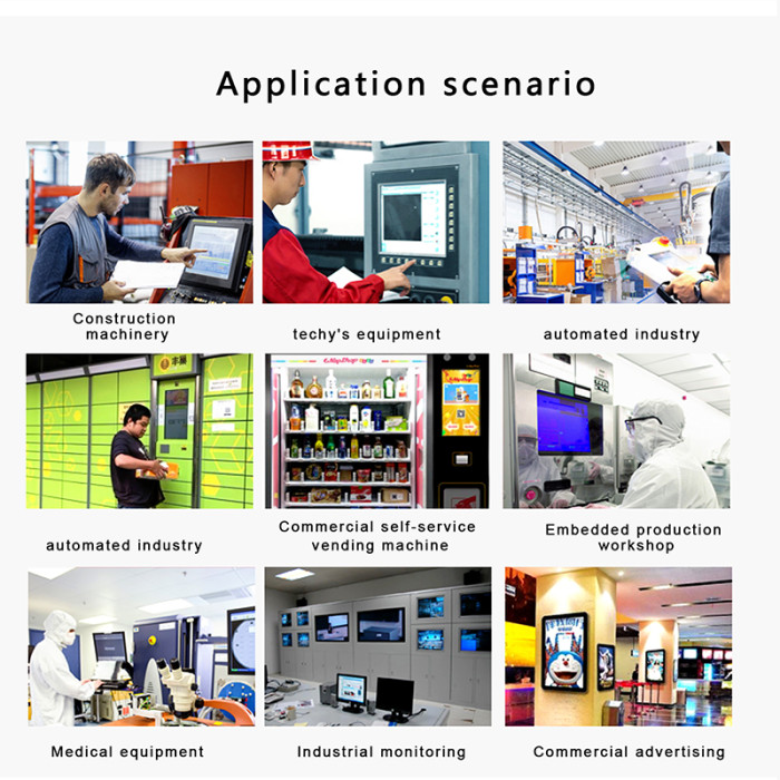 23.6 Inch industrial monitor,Hanging ear Embedded, Resolution 1920x1080