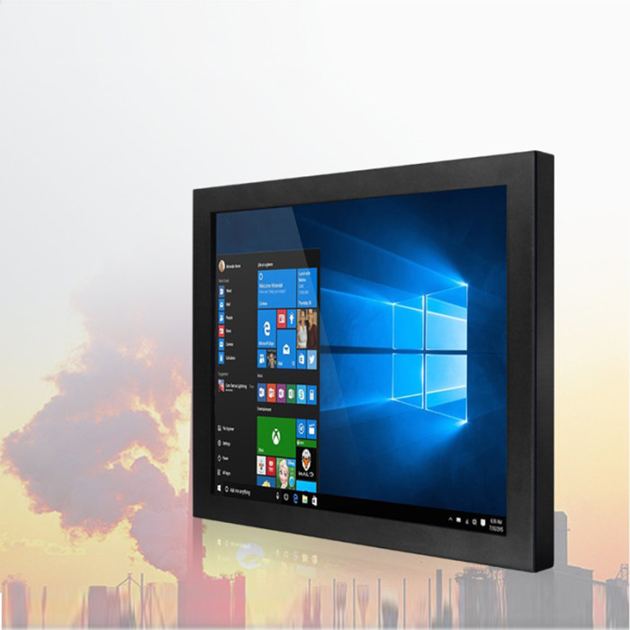 17 Inch industrial panel pc all-in-one mini computer with resistive touch screen wifi rs232 com for win10 pro 1280x1024