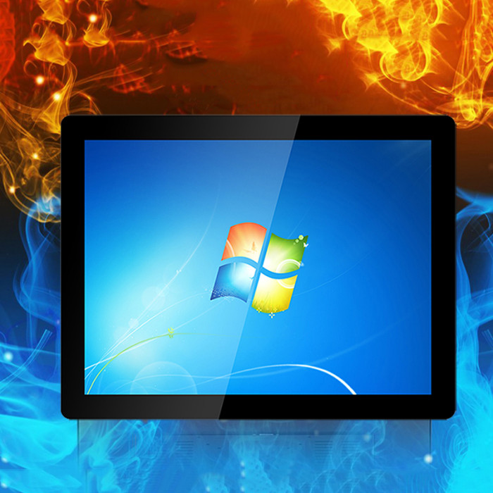 17 Inch ear-mounted industrial monitor, Capacitive touch, Waterproof front panel, Resolution: 1280*1024