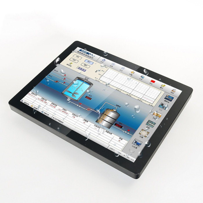 15.6 Inch ear-mounted industrial monitor, Capacitive touch, Waterproof front panel, Resolution: 1366*768