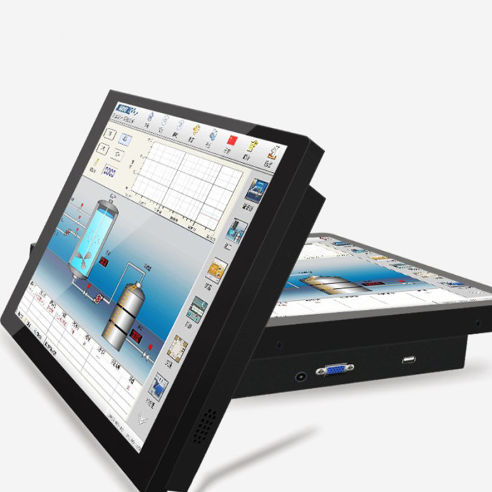 10.4 Inch ear-mounted industrial monitor, Capacitive touch, Waterproof front panel, Resolution: 1024*768